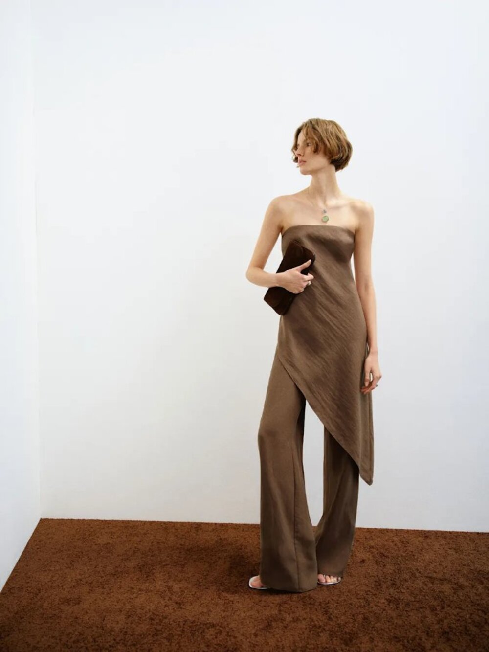 Reformation Mira Two Piece Brown - Size S NWT